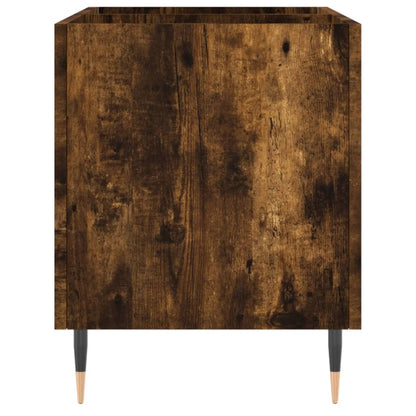 Mobile Porta Dischi Rovere Fumo 74,5x38x48 cm Legno Multistrato - homemem39