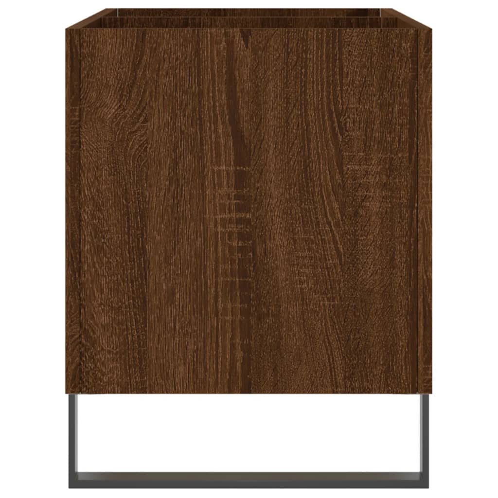 Mobile Porta Dischi Rovere Marrone 74,5x38x48 Legno Multistrato - homemem39