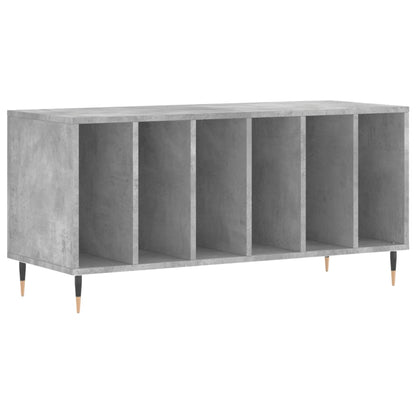 Mobile Porta Dischi Grigio Cemento 100x38x48 Legno Multistrato - homemem39