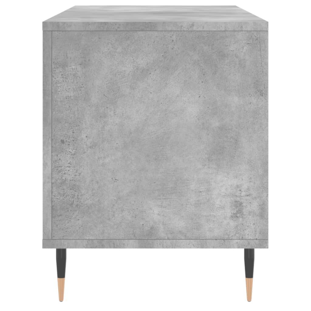 Mobile Porta Dischi Grigio Cemento 100x38x48 Legno Multistrato - homemem39