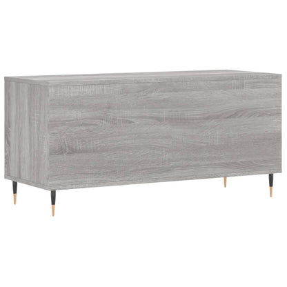 Mobile Porta Dischi Grigio Sonoma 100x38x48cm Legno Multistrato - homemem39