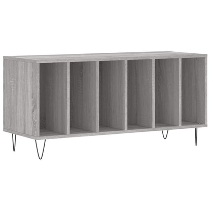 Mobile Porta Dischi Grigio Sonoma 100x38x48cm Legno Multistrato - homemem39