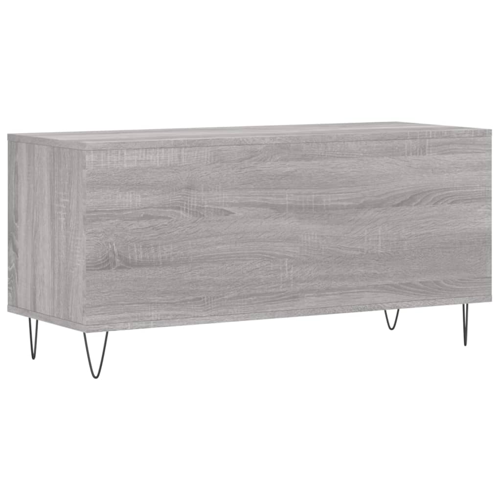 Mobile Porta Dischi Grigio Sonoma 100x38x48cm Legno Multistrato - homemem39