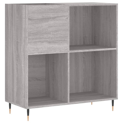 Mobile Porta Dischi Grigio Sonoma 84,5x38x89 Legno Multistrato - homemem39