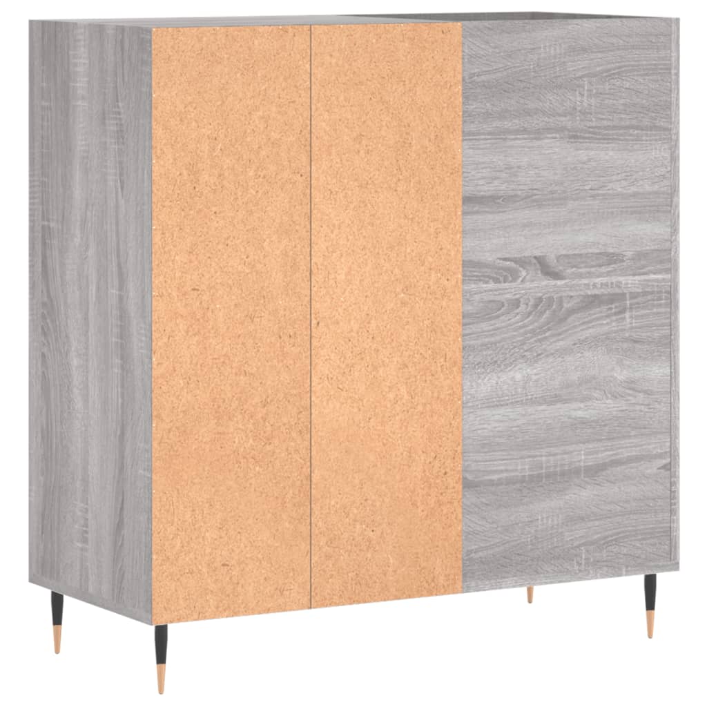 Mobile Porta Dischi Grigio Sonoma 84,5x38x89 Legno Multistrato - homemem39