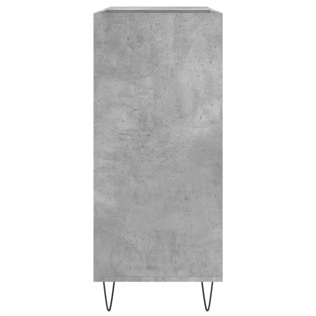 Mobile Porta Dischi Grigio Cemento 84,5x38x89 Legno Multistrato - homemem39