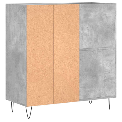 Mobile Porta Dischi Grigio Cemento 84,5x38x89 Legno Multistrato - homemem39