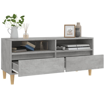 Mobile per TV Grigio Cemento 100x34,5x44,5 cm Legno Multistrato - homemem39