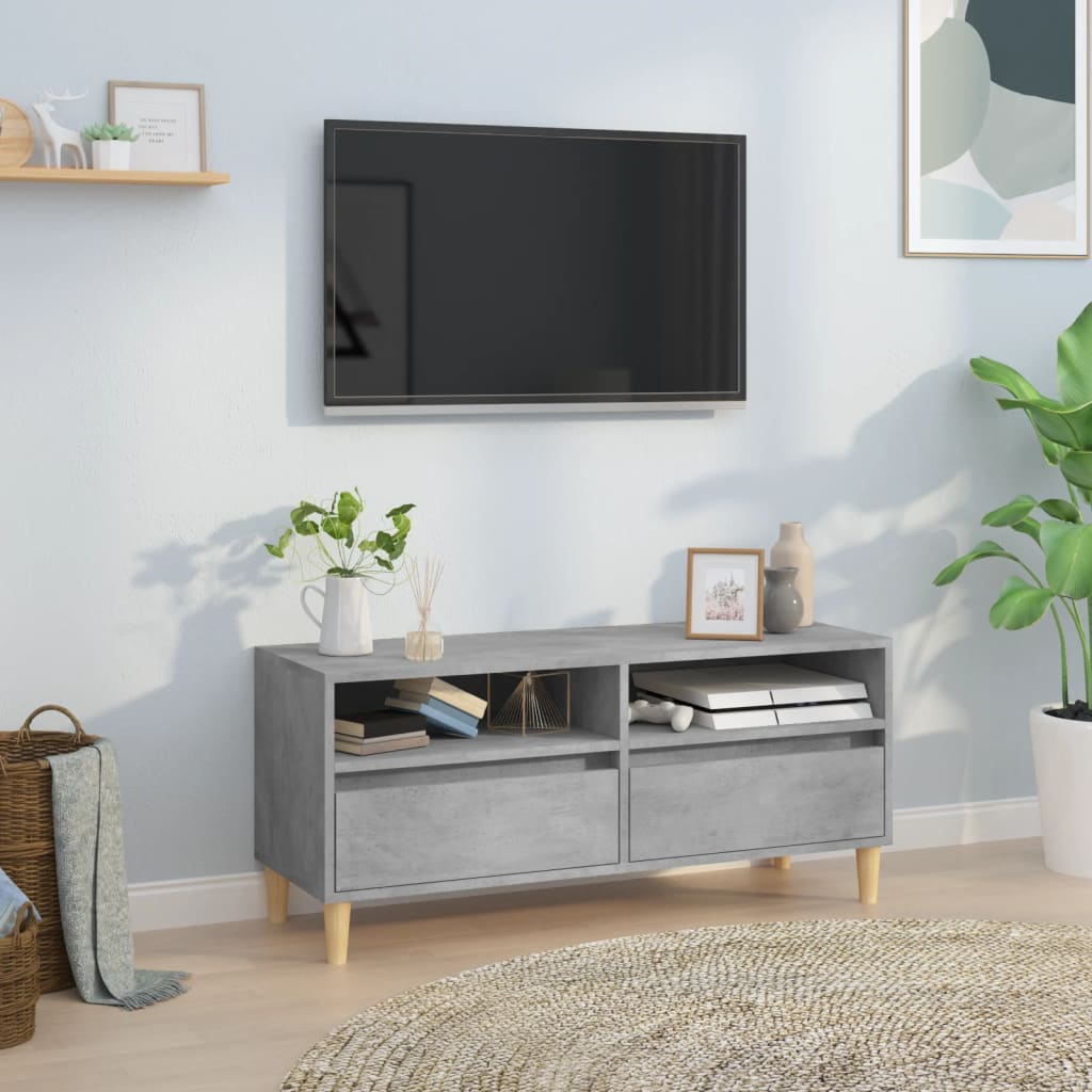 Mobile per TV Grigio Cemento 100x34,5x44,5 cm Legno Multistrato - homemem39