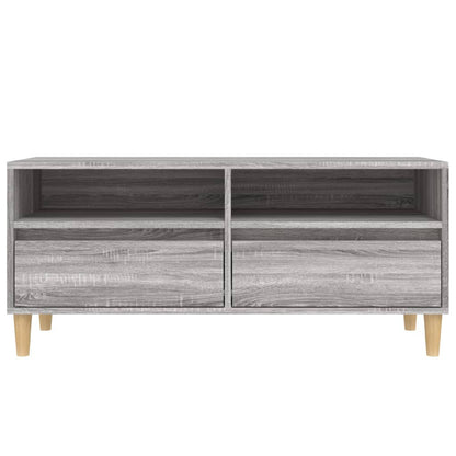 Mobile Porta TV Grigio Sonoma 100x34,5x44,5cm Legno Multistrato - homemem39