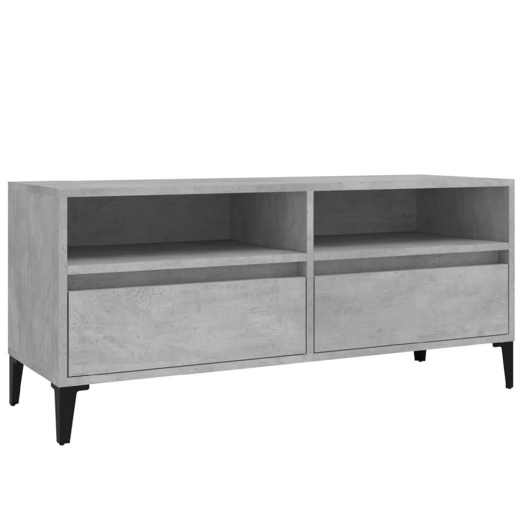 Mobile per TV Grigio Cemento 100x34,5x44,5 cm Legno Multistrato - homemem39