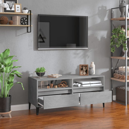 Mobile per TV Grigio Cemento 100x34,5x44,5 cm Legno Multistrato - homemem39