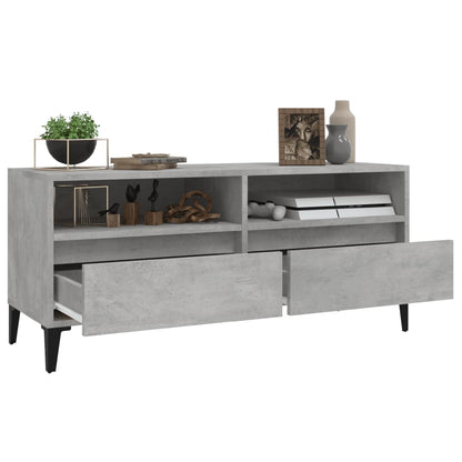 Mobile per TV Grigio Cemento 100x34,5x44,5 cm Legno Multistrato - homemem39