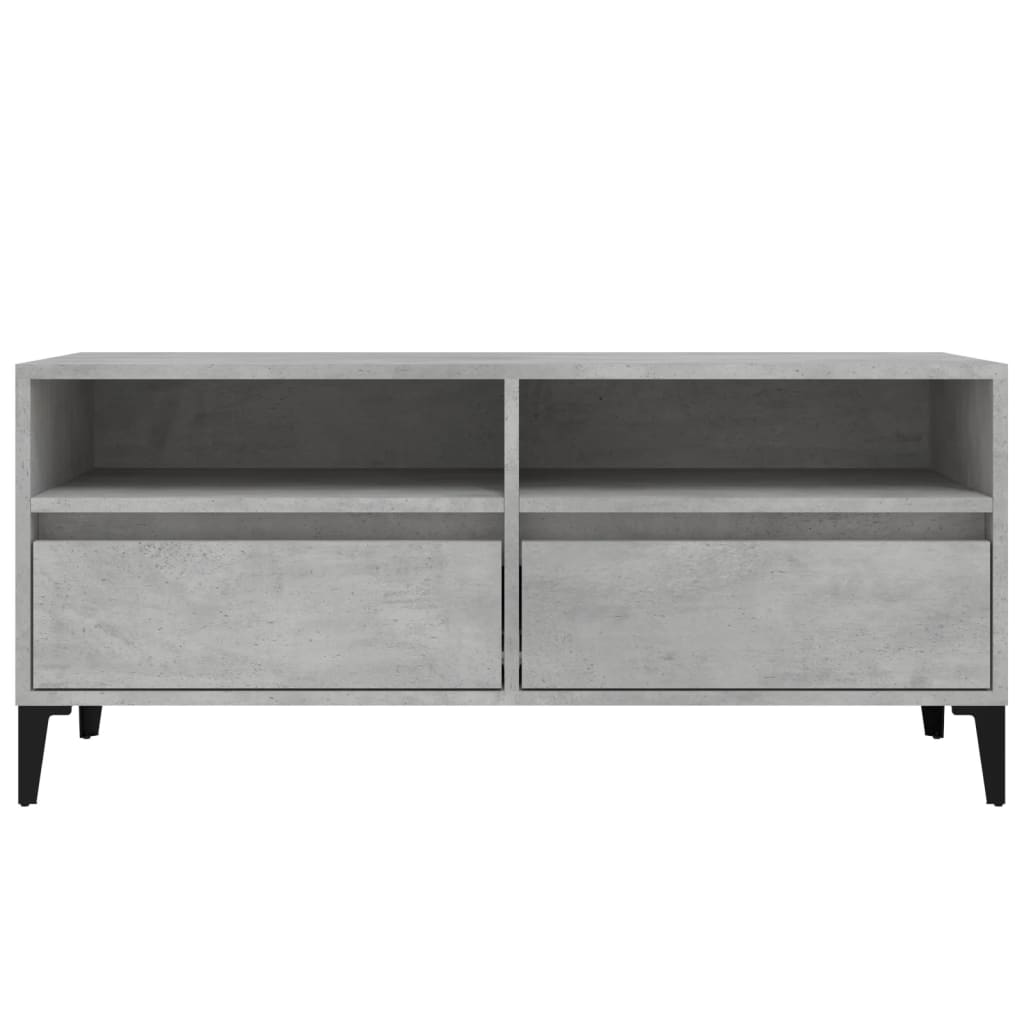 Mobile per TV Grigio Cemento 100x34,5x44,5 cm Legno Multistrato - homemem39