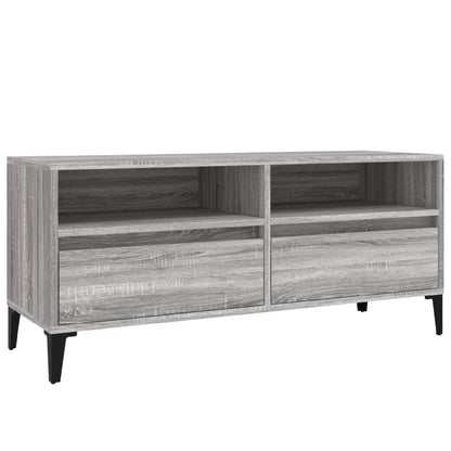 Mobile Porta TV Grigio Sonoma 100x34,5x44,5cm Legno Multistrato - homemem39