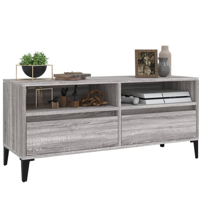 Mobile Porta TV Grigio Sonoma 100x34,5x44,5cm Legno Multistrato - homemem39