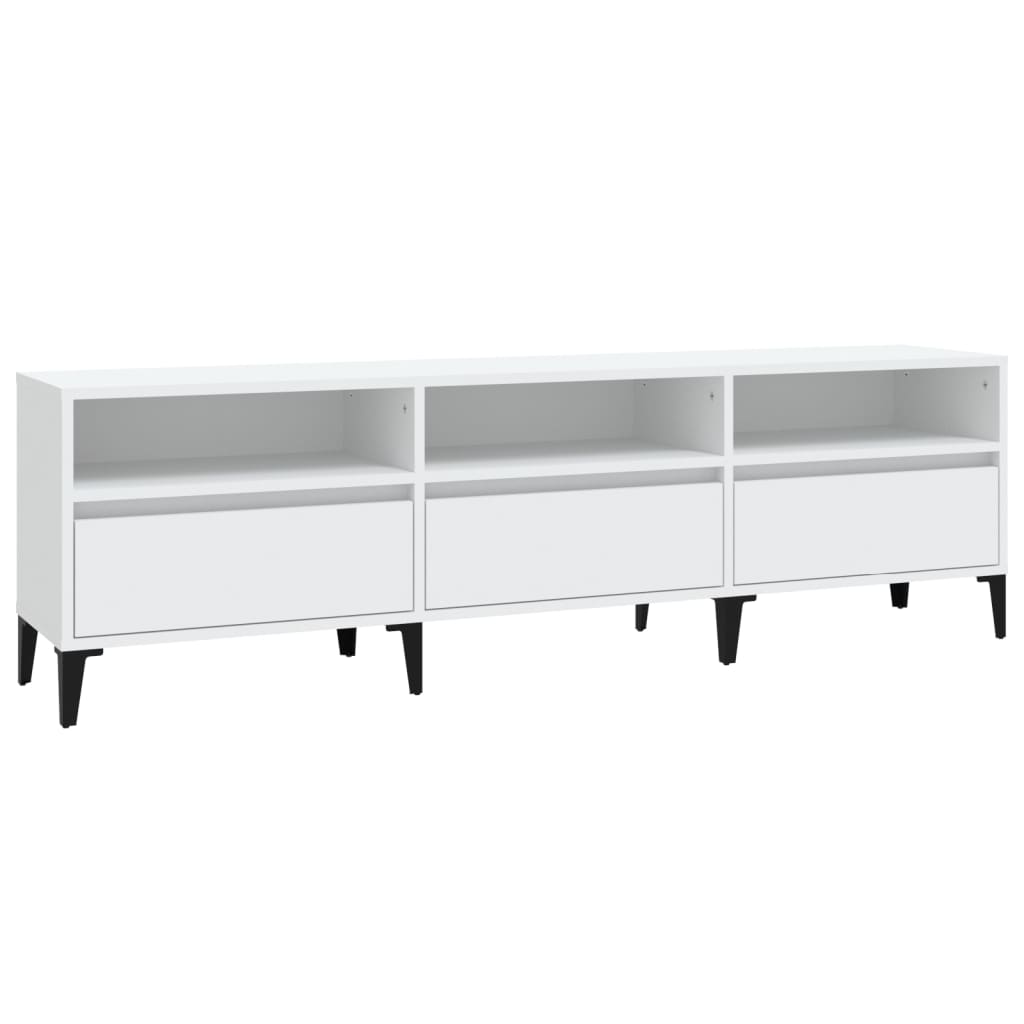 Mobile Porta TV Bianco 150x30x44,5 cm in Legno Multistrato - homemem39