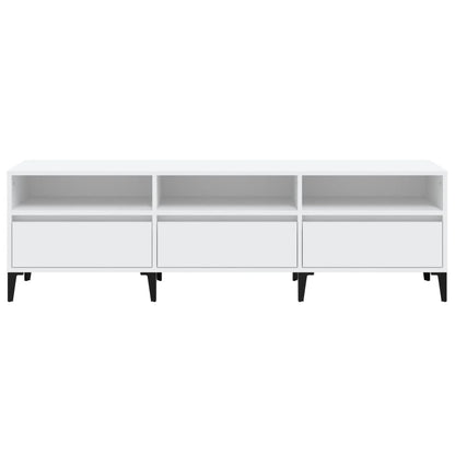 Mobile Porta TV Bianco 150x30x44,5 cm in Legno Multistrato - homemem39