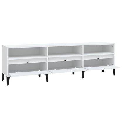 Mobile Porta TV Bianco 150x30x44,5 cm in Legno Multistrato - homemem39