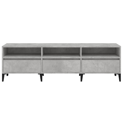 Mobile TV Grigio Cemento 150x30x44,5 cm Legno Multistrato - homemem39