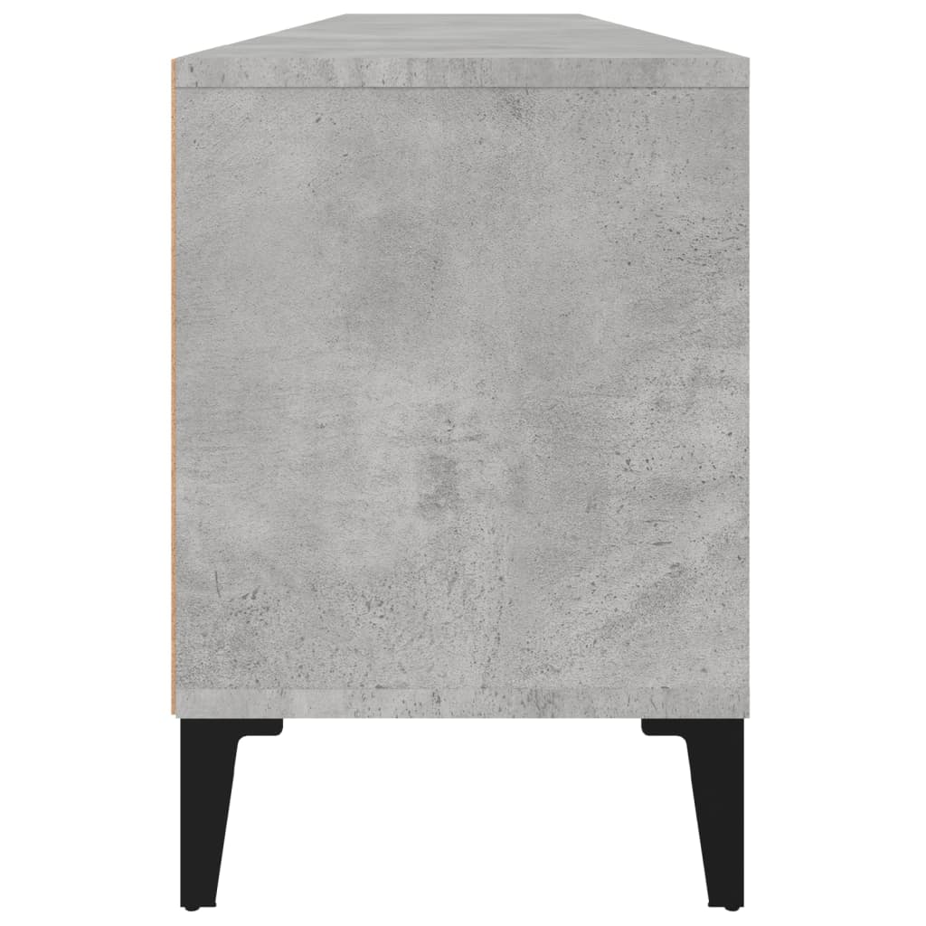 Mobile TV Grigio Cemento 150x30x44,5 cm Legno Multistrato - homemem39