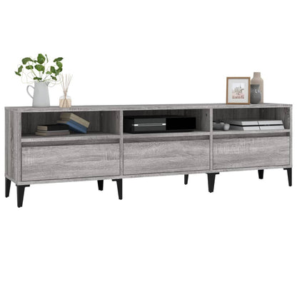 Mobile Porta TV Grigio Sonoma 150x30x44,5 cm Legno Multistrato - homemem39