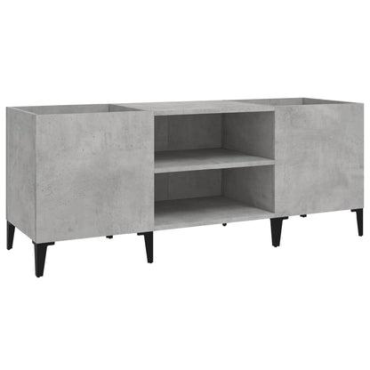 Mobile Porta Dischi Grigio Cemento 121x38x48 Legno Multistrato - homemem39