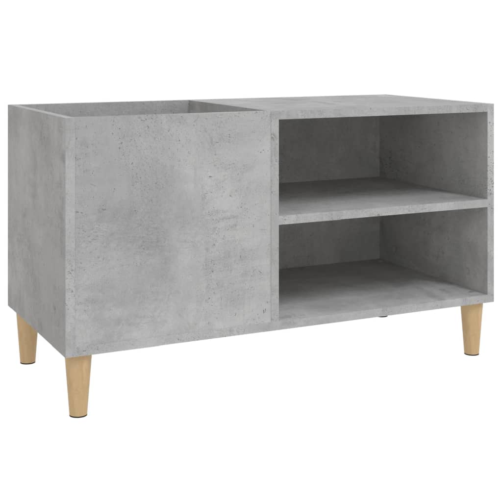 Mobile Porta Dischi Grigio Cemento 84,5x38x48 Legno Multistrato - homemem39