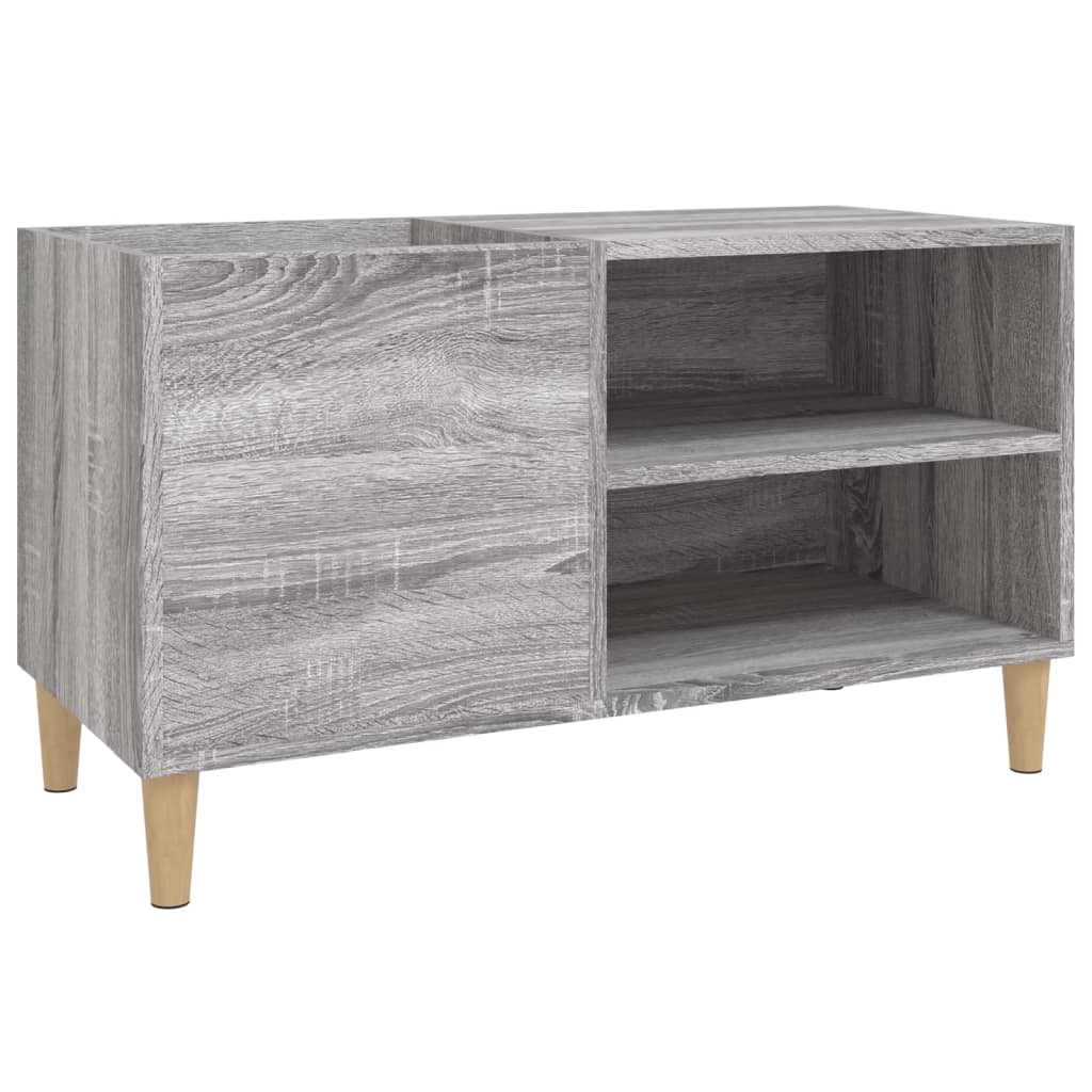 Mobile Porta Dischi Grigio Sonoma 84,5x38x48 Legno Multistrato - homemem39