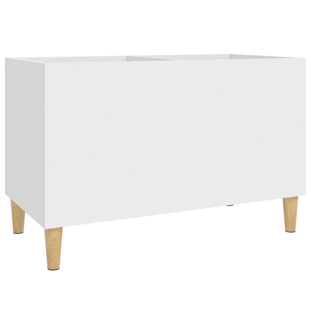 Mobile Porta Dischi Bianco 74,5x38x48 cm in Legno Multistrato - homemem39