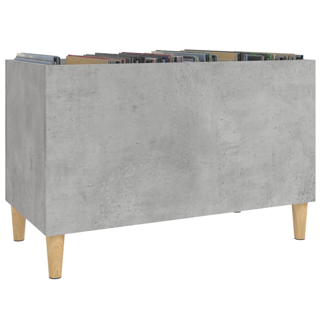 Mobile Porta Dischi Grigio Cemento 74,5x38x48 Legno Multistrato - homemem39