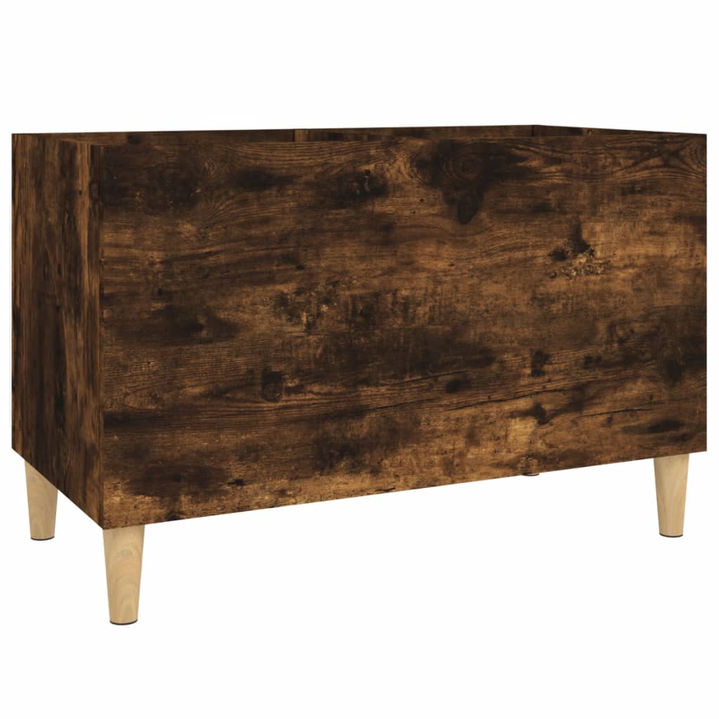 Mobile Porta Dischi Rovere Fumo 74,5x38x48 cm Legno Multistrato - homemem39