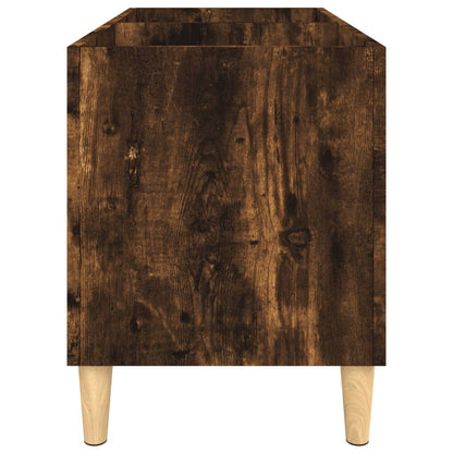 Mobile Porta Dischi Rovere Fumo 74,5x38x48 cm Legno Multistrato - homemem39