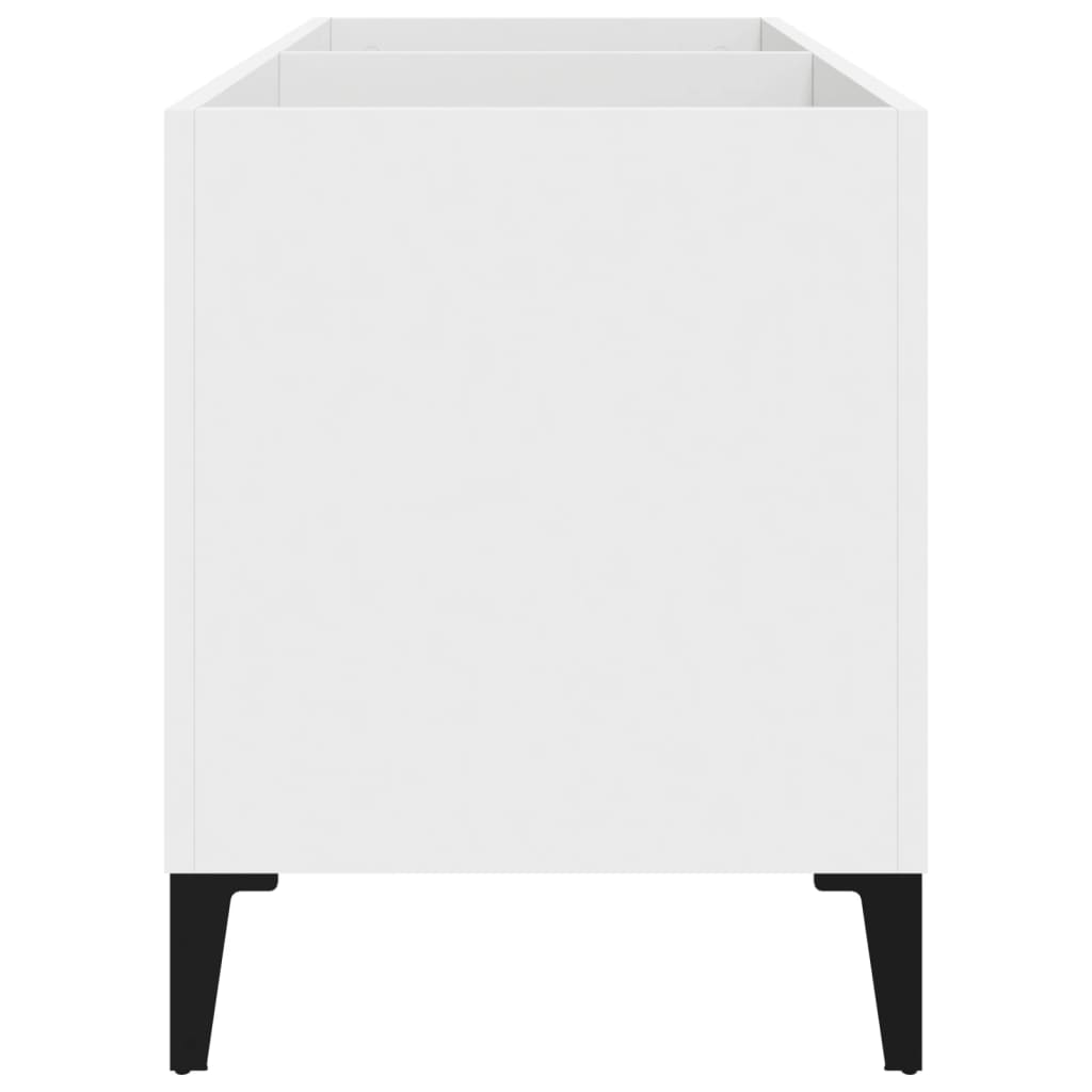 Mobile Porta Dischi Bianco 74,5x38x48 cm in Legno Multistrato - homemem39