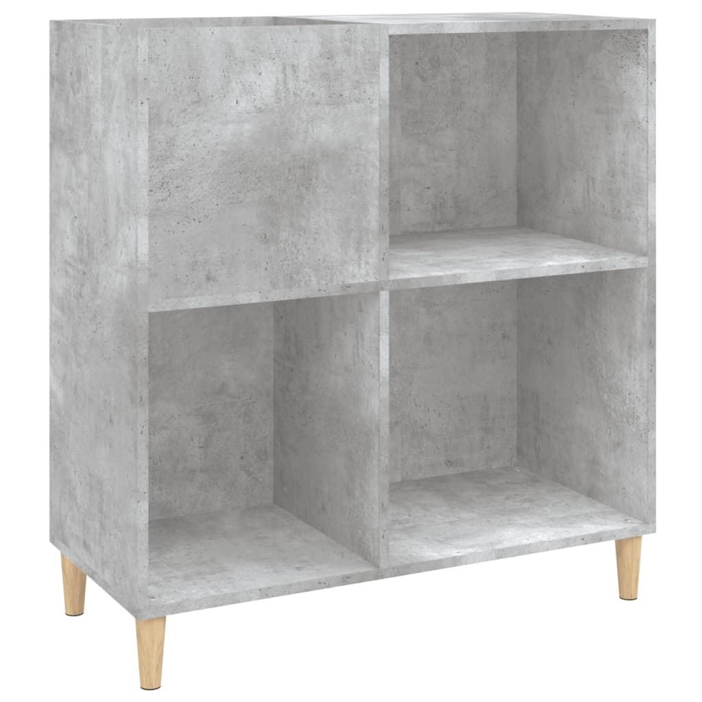 Mobile Porta Dischi Grigio Cemento 84,5x38x89 Legno Multistrato - homemem39