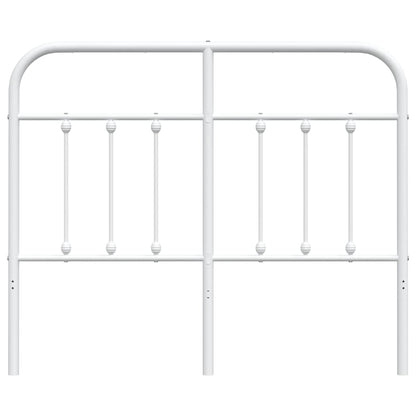 Testiera in Metallo Bianco 120 cm - homemem39