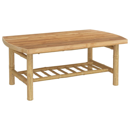 Tavolino da Giardino 90x55x37 cm in Bambù - homemem39