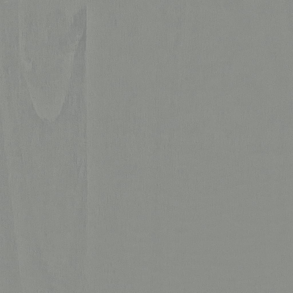 Credenza Corona Grigia 112x43x78 cm in Legno Massello di Pino - homemem39