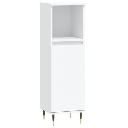 Set di Mobili da Bagno 3 pz Bianco in Legno Multistrato - homemem39