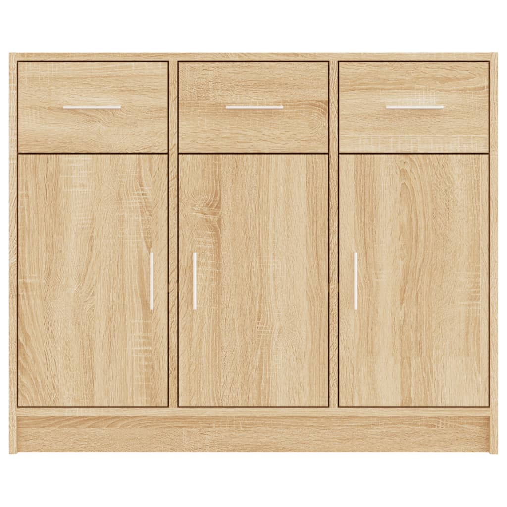 Credenza Rovere Sonoma 91x28x75 cm in Legno Multistrato - homemem39