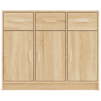 Credenza Rovere Sonoma 91x28x75 cm in Legno Multistrato - homemem39