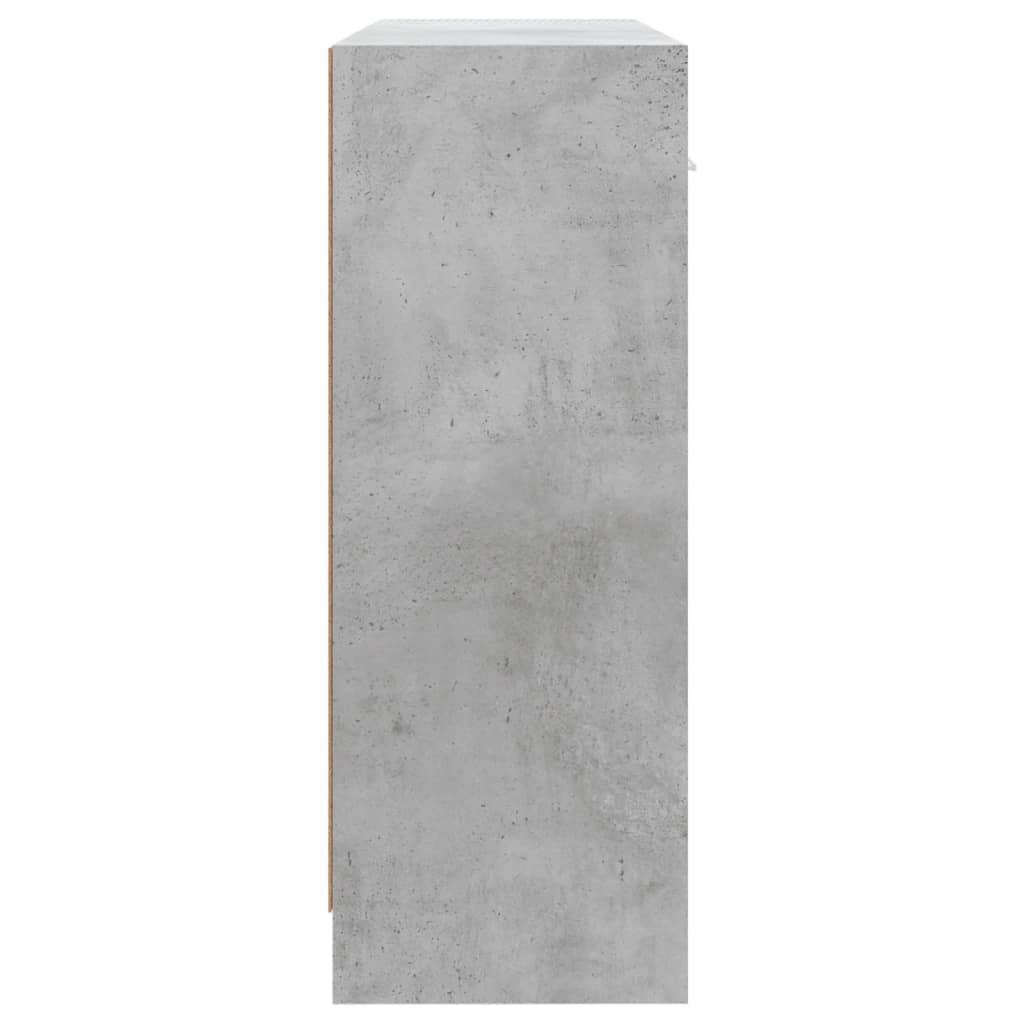 Credenza Grigio Cemento 91x28x75 cm in Legno Multistrato - homemem39