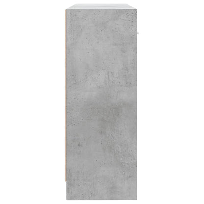 Credenza Grigio Cemento 91x28x75 cm in Legno Multistrato - homemem39