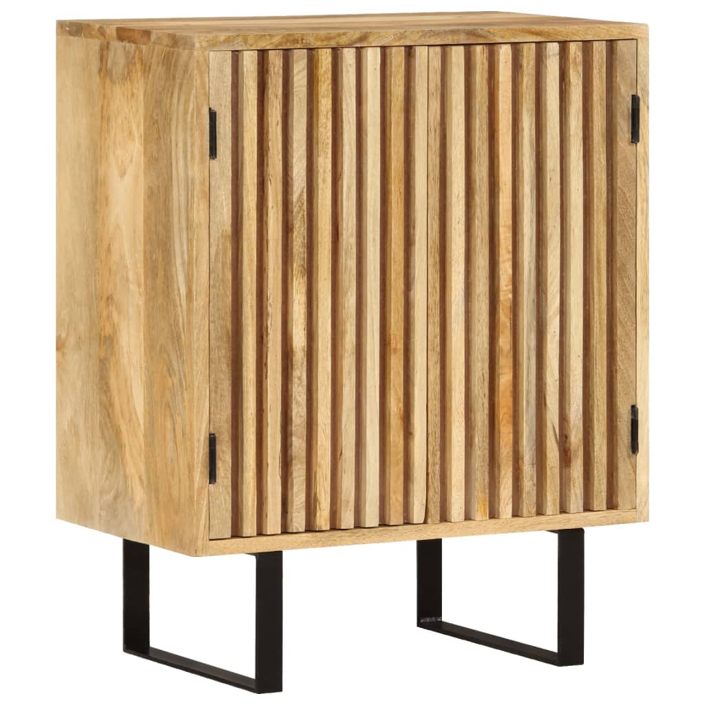 Credenza con 2 Ante 55x35x70 cm in Legno Massello di Mango - homemem39