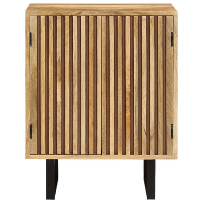 Credenza con 2 Ante 55x35x70 cm in Legno Massello di Mango - homemem39