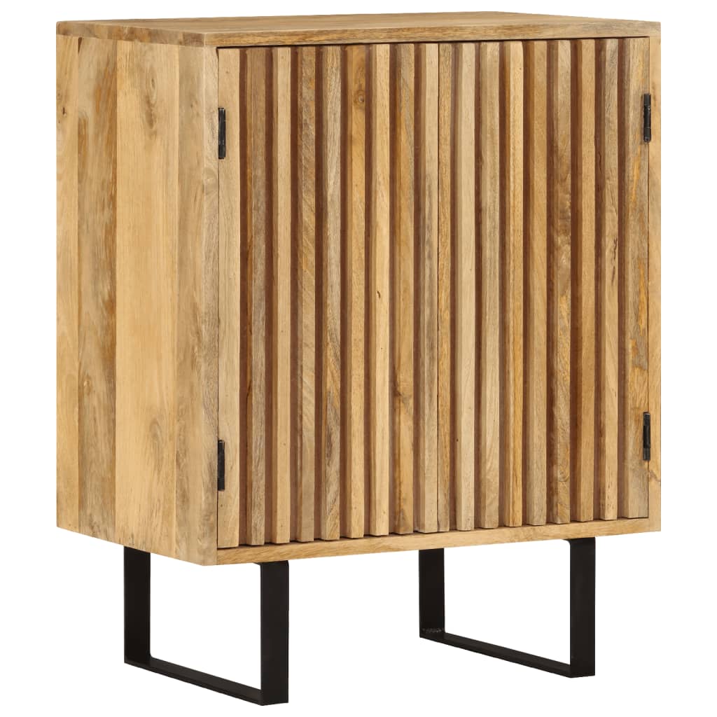 Credenza con 2 Ante 55x35x70 cm in Legno Massello di Mango - homemem39