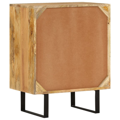 Credenza con 2 Ante 55x35x70 cm in Legno Massello di Mango - homemem39