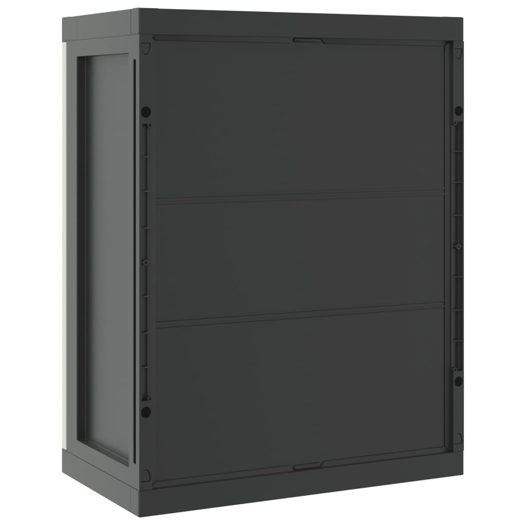 Armadio da Esterno Grigio e Nero 65x37x85 cm in PP - homemem39