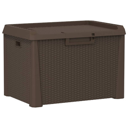 Baule da Giardino Marrone 125 L in PP - homemem39