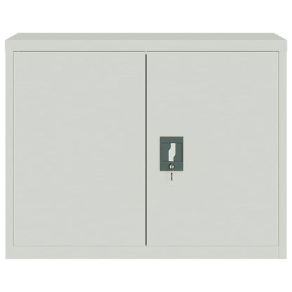 Armadio Classificatore Grigio Chiaro 90x40x70 cm in Acciaio - homemem39